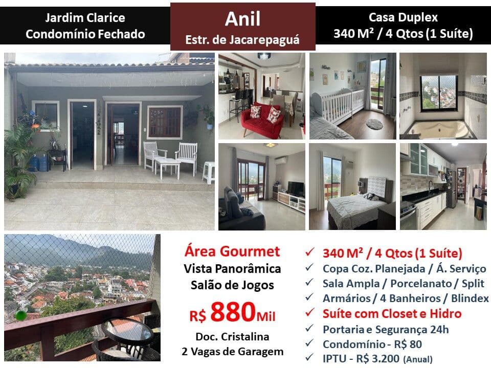 Casa JPA Anil Jardim Clarice 340M²