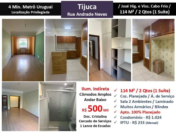 Apto Tijuca Andrades Neves 114M²