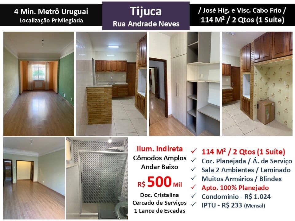 Apto Tijuca Andrades Neves 114M²