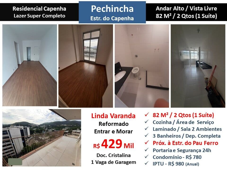 Apto JPA Pechincha Residencial Capenha 82M²