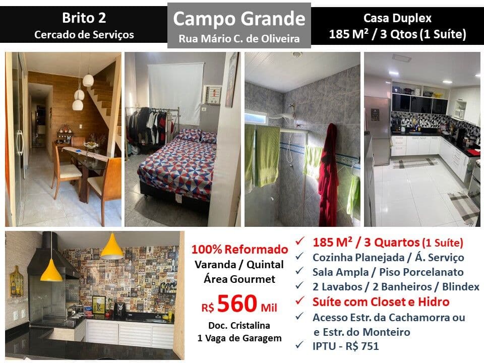 Casa Campo Grande Brito 2 185M²