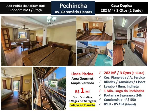 Casa JPA Pechincha Geremário Dantas 282M²