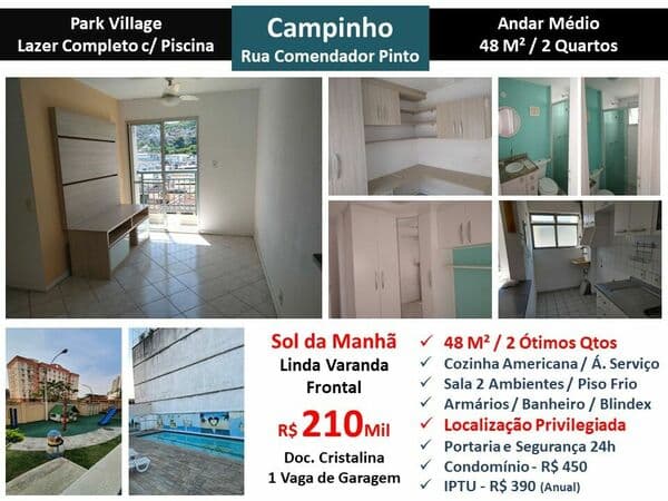 Apto JPA Campinho Park Village 48M²