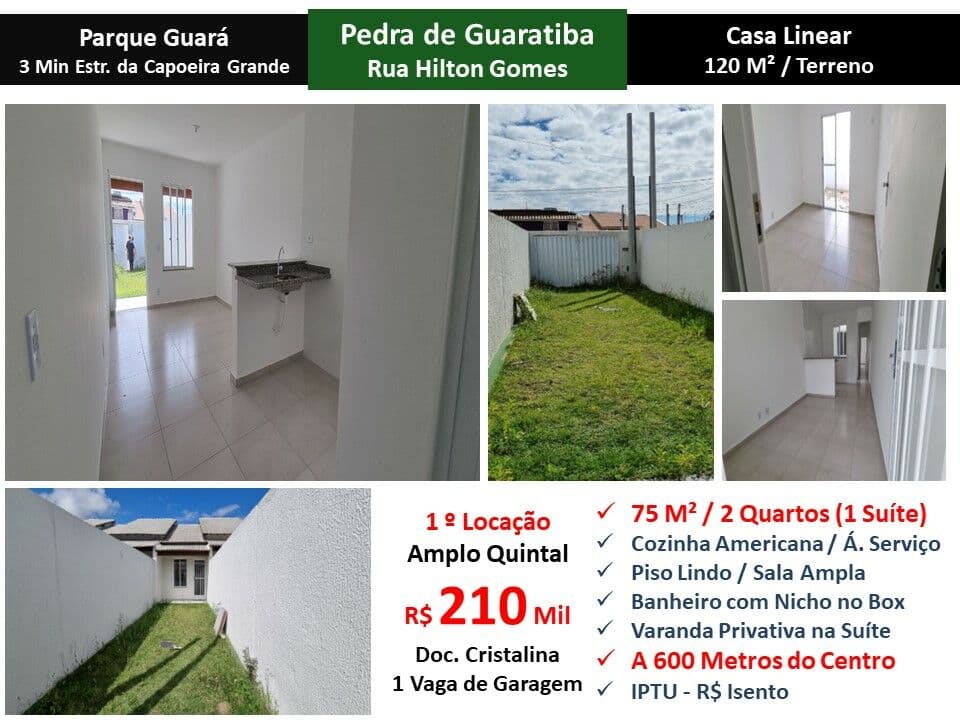 Casa Pedra de Guaratiba Parque Guará 75M²