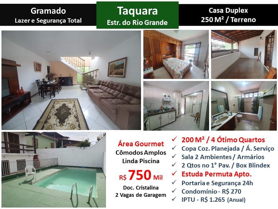 Casa JPA Taquara Gramado 200M²