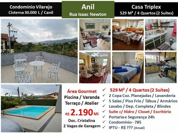 Casa JPA Anil Vilarejo 529M²