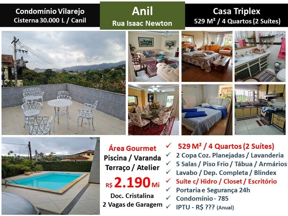 Casa JPA Anil Vilarejo 529M²