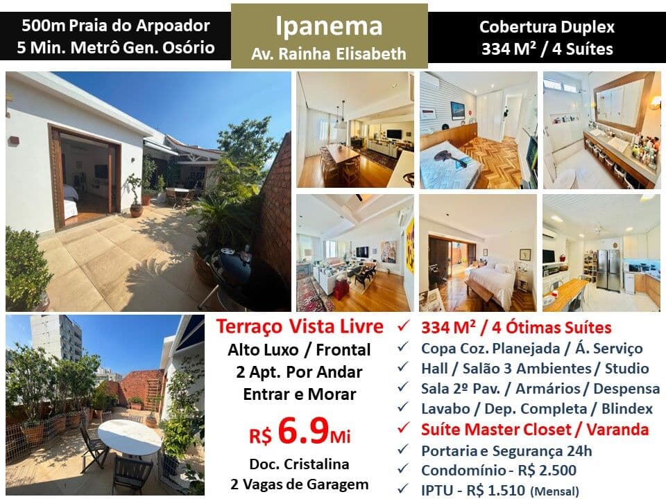 Cob Ipanema Rainha Elizabeth 334M²
