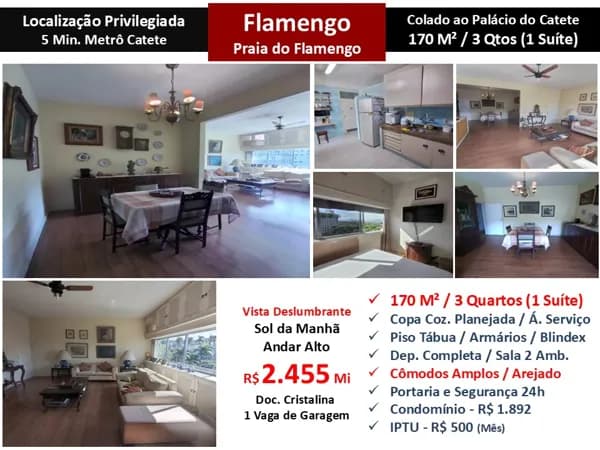Apto Flamengo Praia 170M² 3