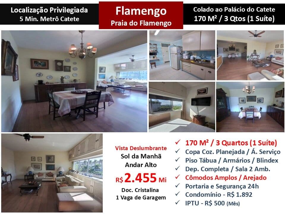 Apto Flamengo Praia 170M² 3