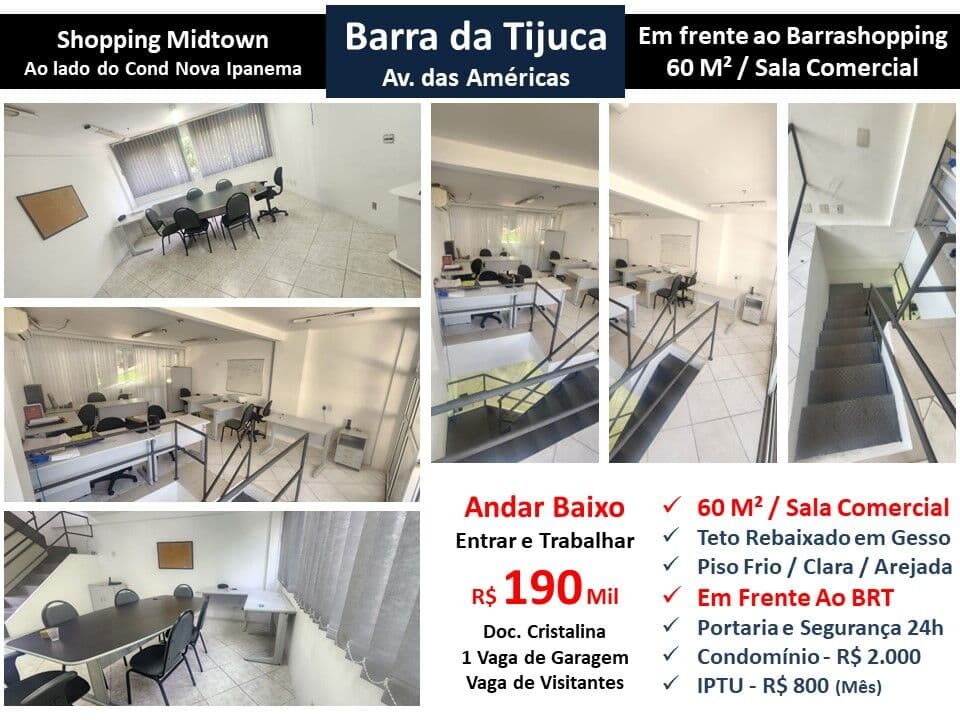 Sala Barra da Tijuca Américas Midtown 60M²
