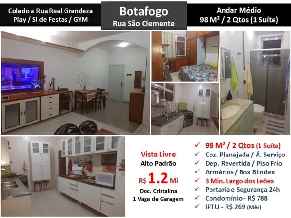 Apto Botafogo São Clemente 98M²