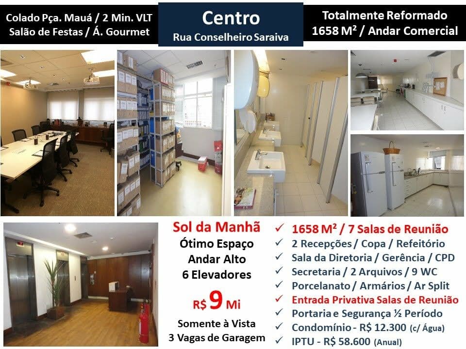 Sala Centro Conselheiro Saraiva 1658M²