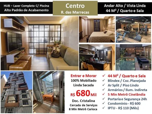 Apto Centro Marrecas Hub 44M²
