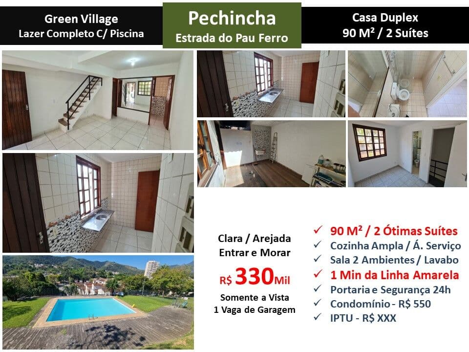 Casa JPA Pechincha Green Village 90M²