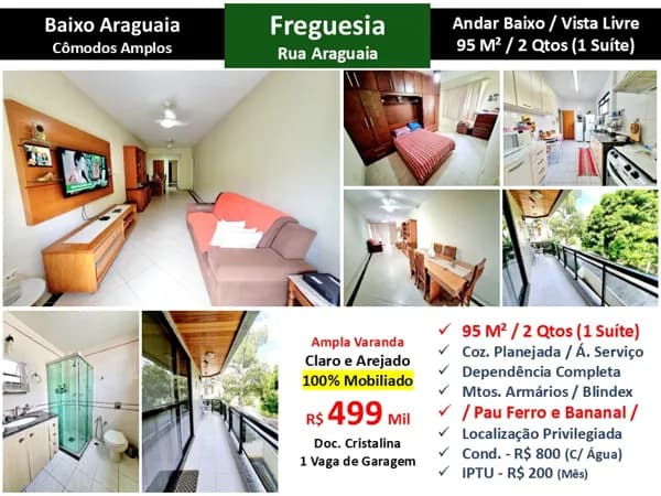 Apto JPA Freguesia Baixo Araguaia 95M²