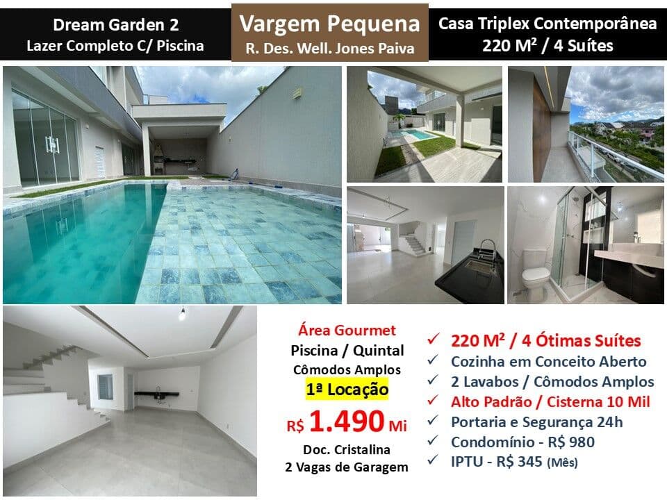 Casa Vargem Pequena Dream Garden 2 220M²