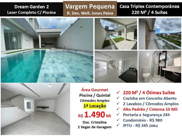 Casa Vargem Pequena Dream Garden 2 220M²