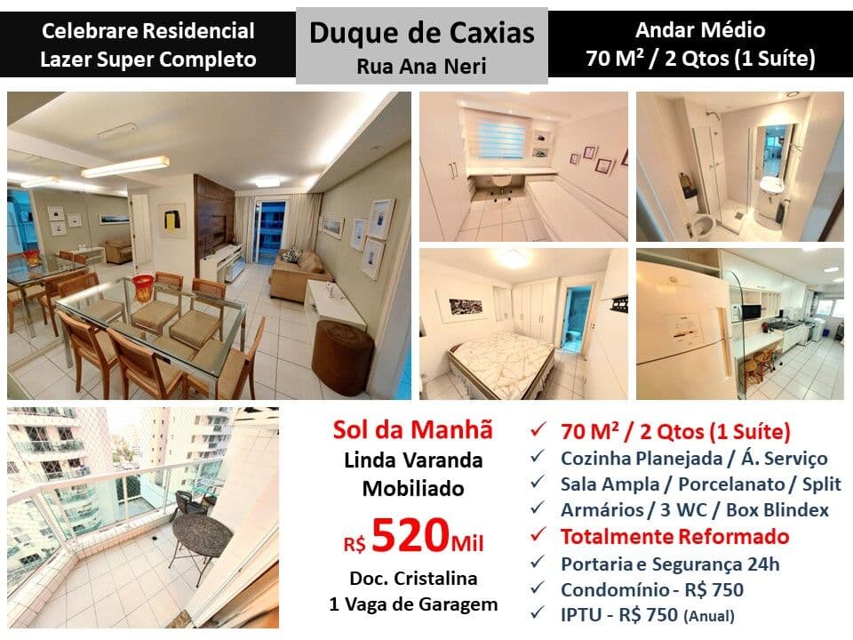 Apto Caxias Celebrare Residencial 70M²