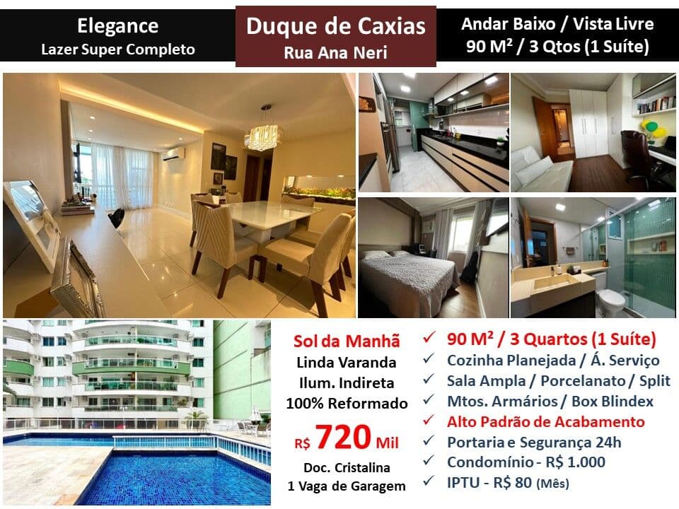 Apto Caxias Ana Neri Elegance 90M²