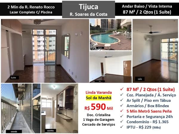 Apto Tijuca Soares da Costa 87M²