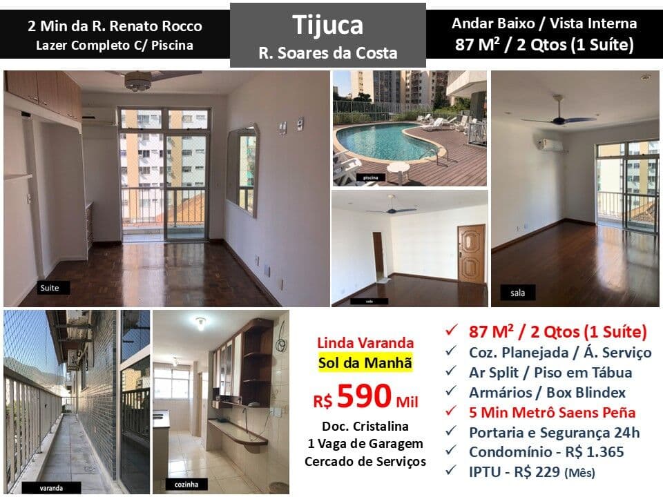 Apto Tijuca Soares da Costa 87M²