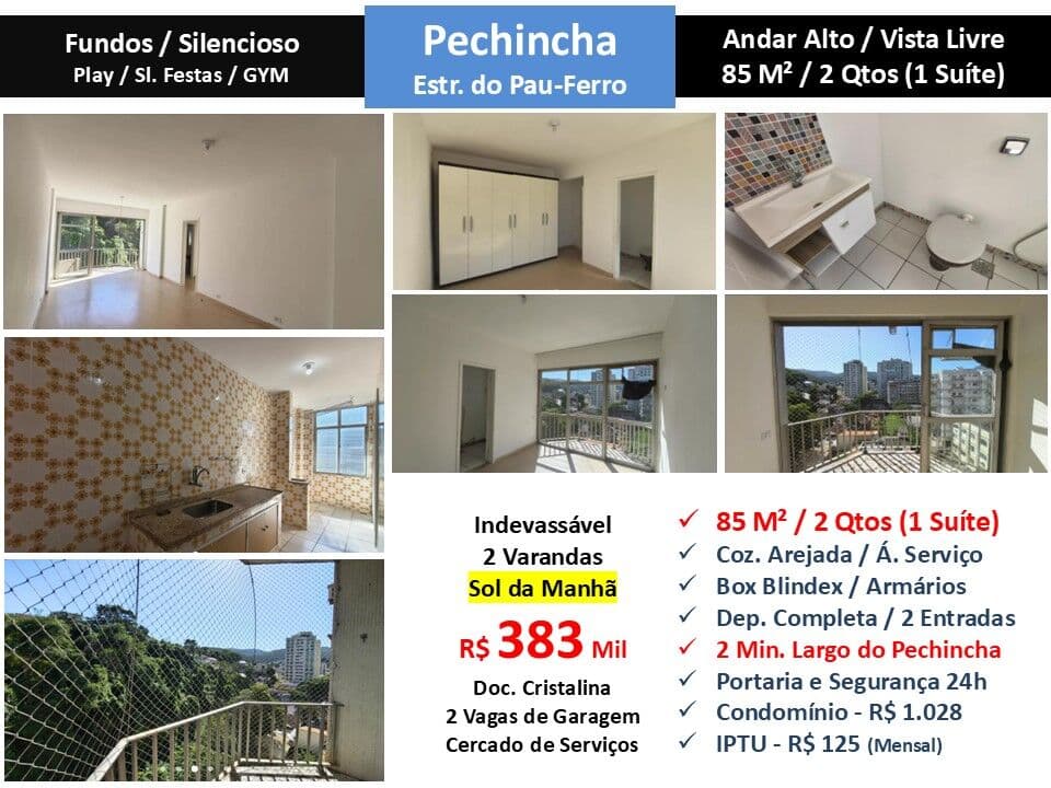Apto JPA Pechincha Pau Ferro 85M²