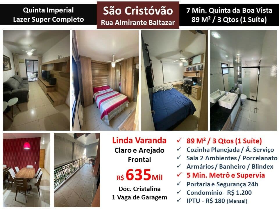 Apto São Cristovão Quinta Imperial 89M²