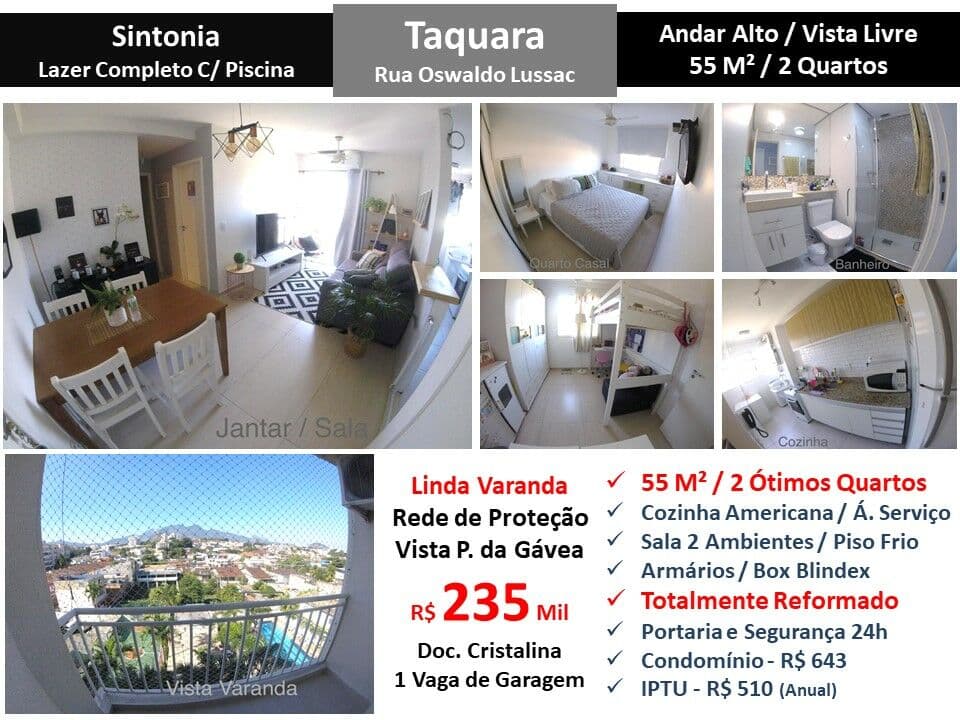 Apto JPA Taquara Sintonia 55M²