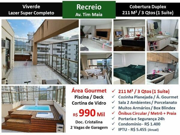Cob Recreio Zico Viverde 211M² 3