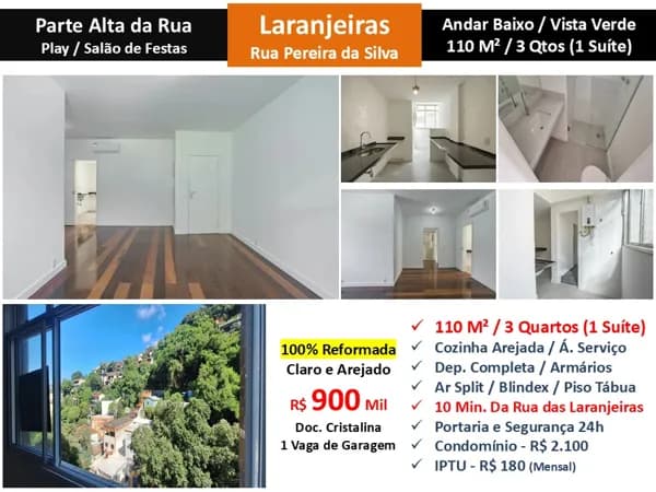 Apto Laranjeiras Pereira da Silva 110M²