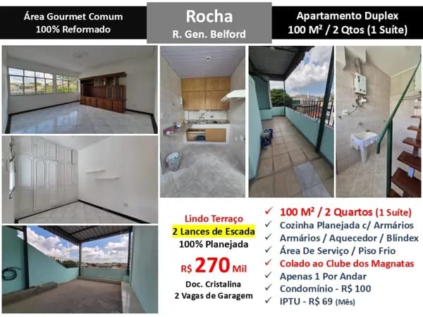 Apto Rocha Gen. Belford 100M²