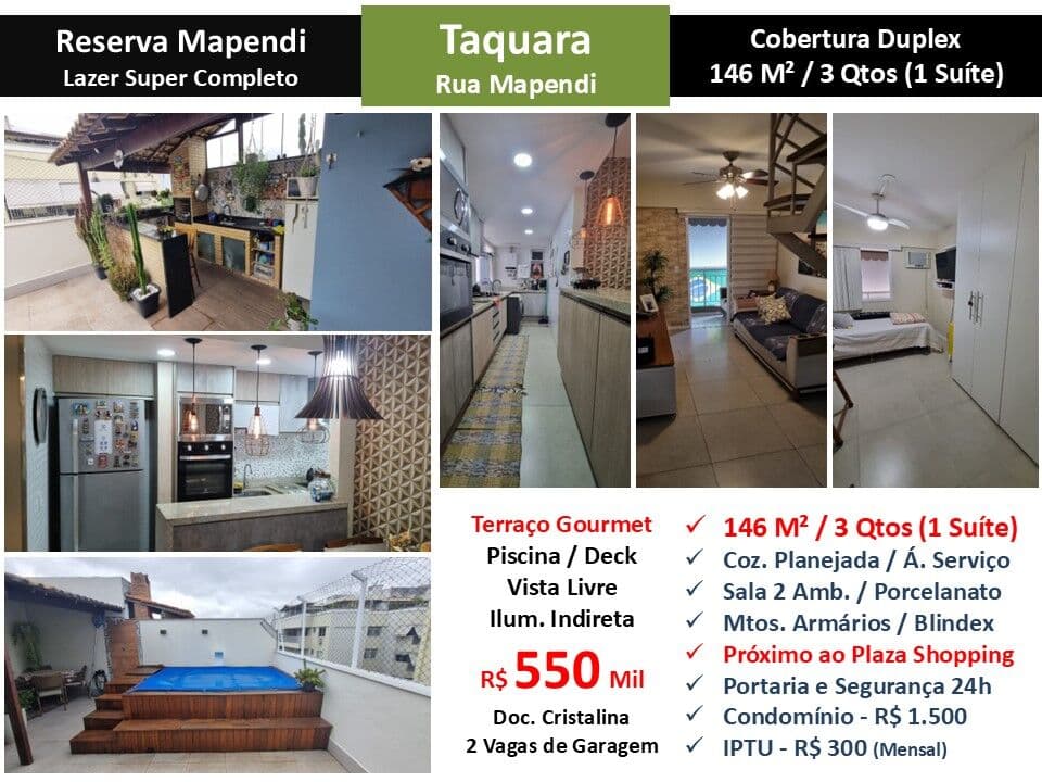 Cob JPA Taquara Reserva Mapendi 146M²