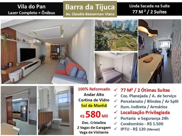 Apto Barra da Tijuca Vila do Pan 77M² 28