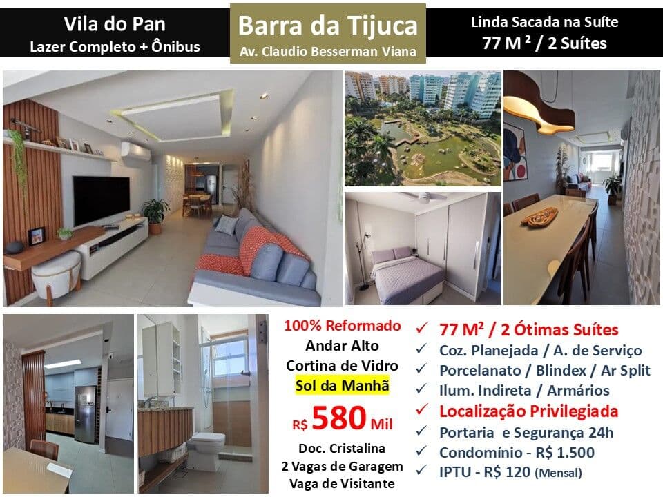 Apto Barra da Tijuca Vila do Pan 77M² 28