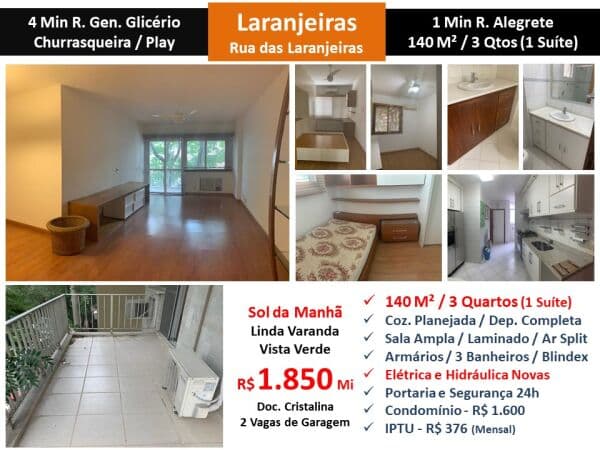 Apto Laranjeiras 140M² 2