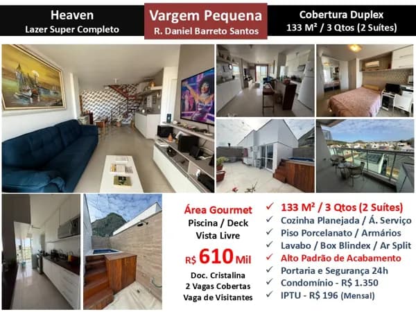 Cob Vargem Pequena Heaven 133M² 2