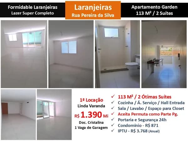 Apto Laranjeiras Formidable 113M²