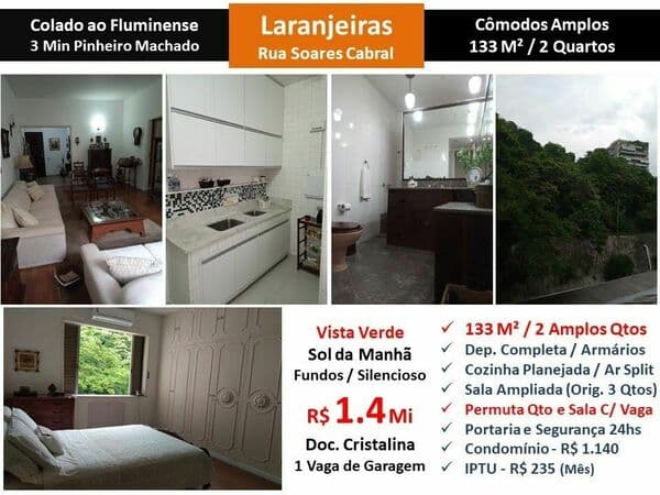 Apto Laranjeiras Soares Cabral 133M²