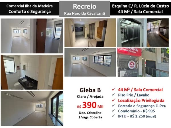 Sala Recreio Gleba B Haroldo Cavalcanti 44M² 2