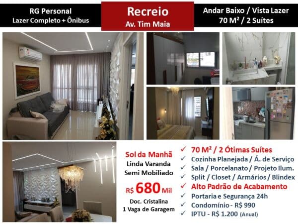 Apto Recreio Zico RG 70M² 4