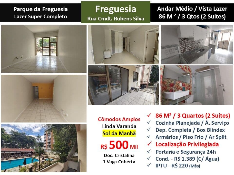 Apto JPA Freguesia Parque da Freguesia 86M² 2