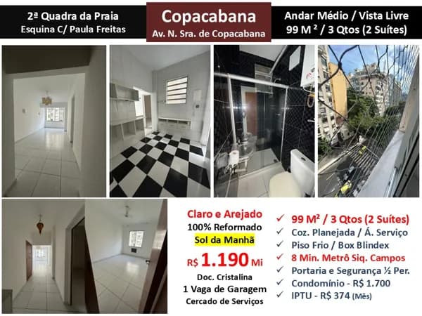 Apto Copacabana Apto Copacabana N.S. de Copacabana 99M²
