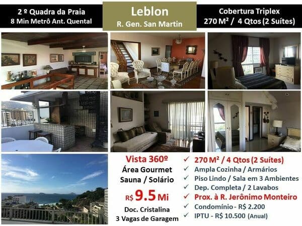 Cob Leblon San Martin 270M² Triplex