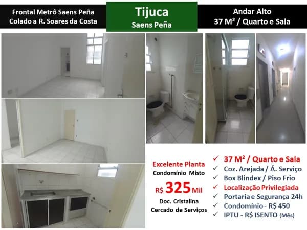 Apto Tijuca Saens Peña 37M²