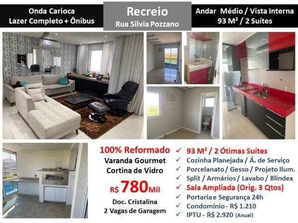 Apto Recreio Zico Onda Carioca 93M² 2