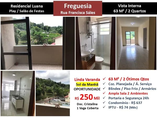 Apto JPA Freguesia Francisca Sales Luana 63M²