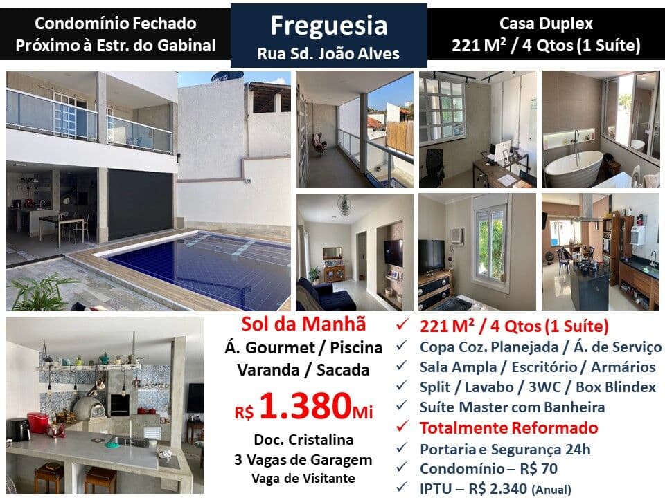 Casa JPA Freguesia João Alves 221M²