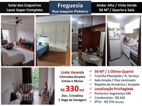Apto JPA Freguesia Joaquim Pinheiro Solar dos Coqueiros 56M²