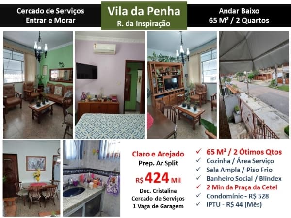 Apto Vila da Penha da Inspiração 65M²